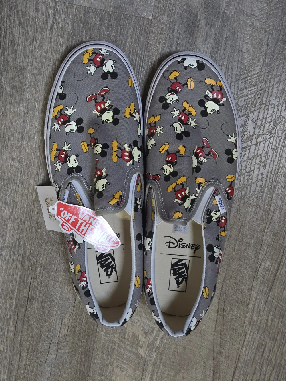 Vans x Disney Mickey Mouse Classic Slip-On - Gray/Multicolor